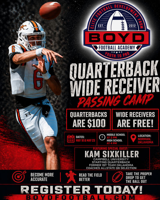 (WR sign up) Quarterback | Receiver Passing Camp May 16 | 23